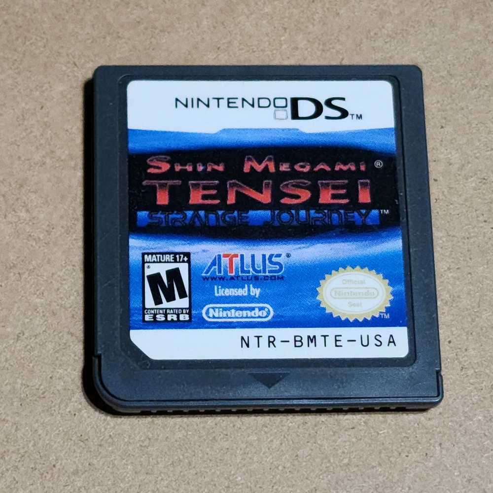 Nintendo DS Shin Megami Tensei Game Cartridge - Black and Blue